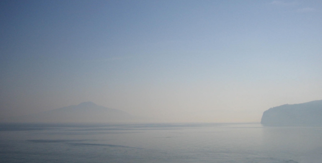 Misty, mysterious, Mediterranean, floating island, Mt Vesuvius, Isle of Capri
